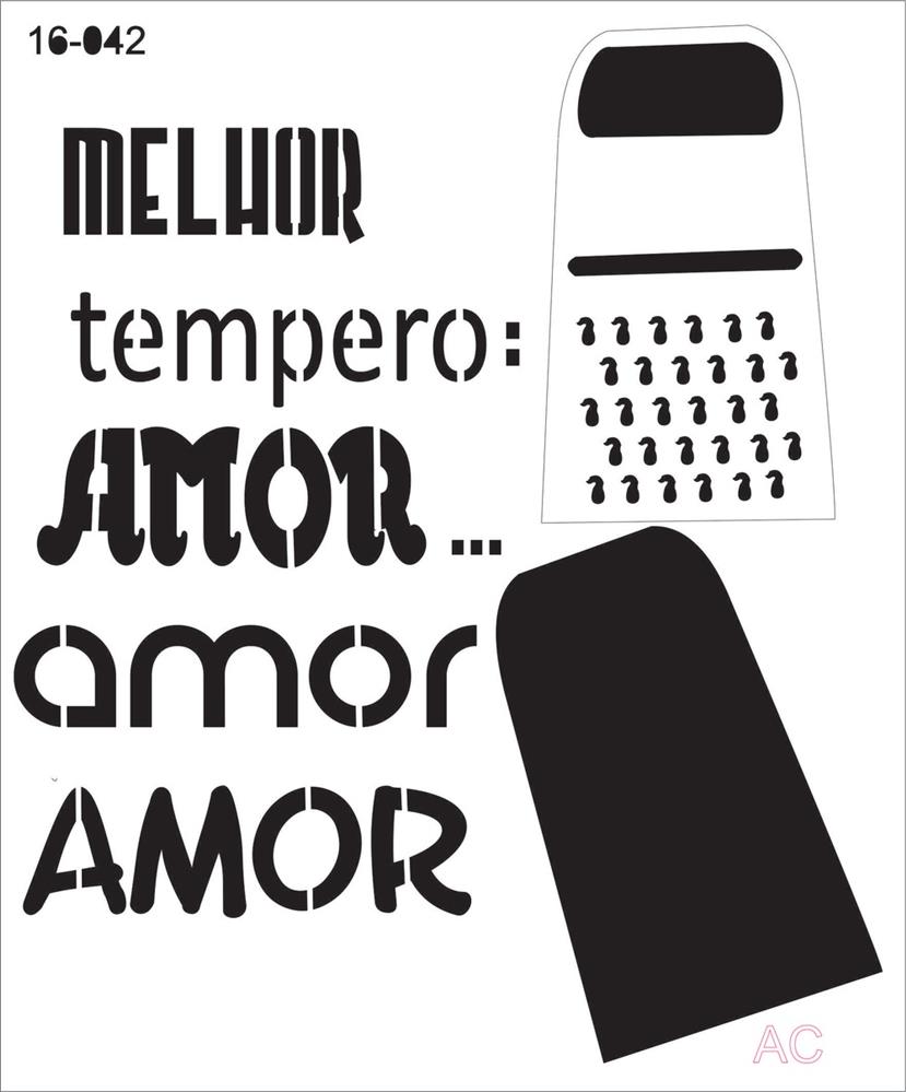Stencil Texto TEMPERO Cod -16tx042