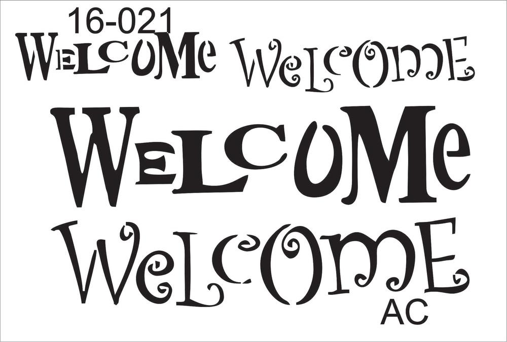 Stencil Texto WELCOME Cod - -16tx021