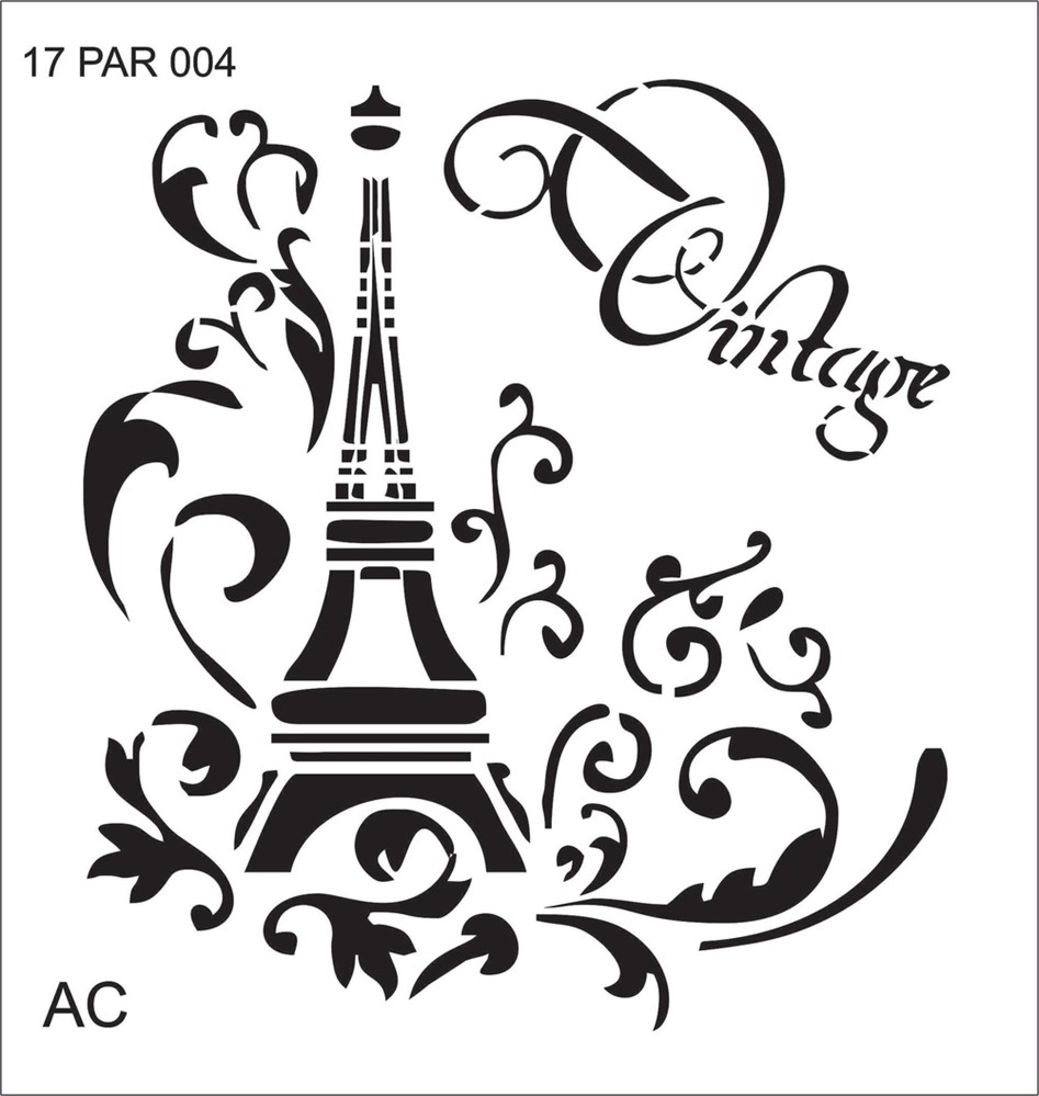 Stencil Torre Eifel  17par004