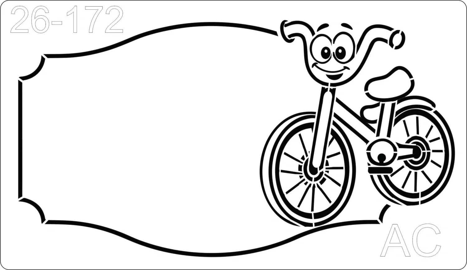 Stencil  Transporte, bicicleta   -    26-172