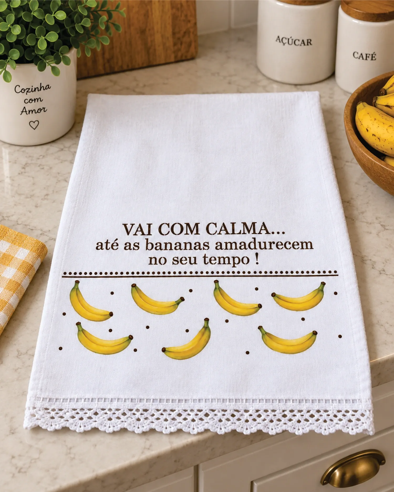 Stencil  Vai com calma...  banana, fruta.    26-257