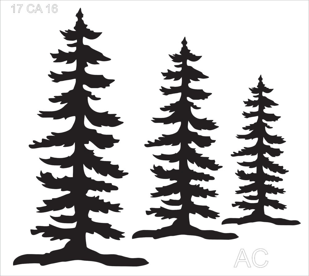 Stencils Árvores country   17ca016