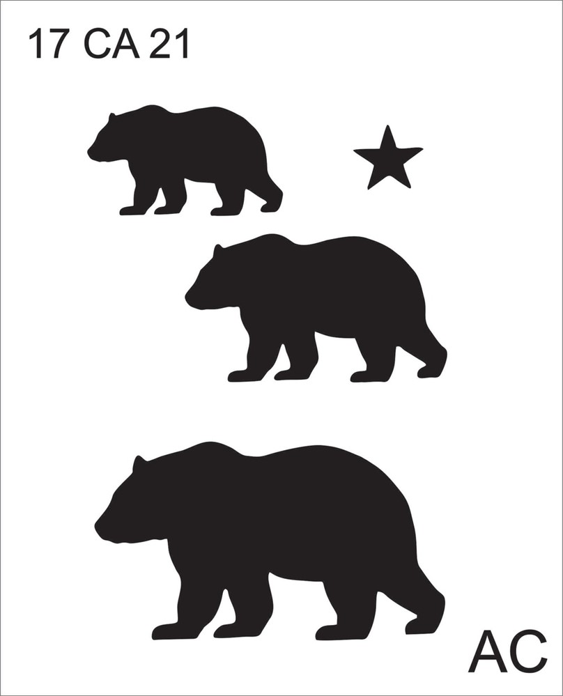 Stencils CASA COUNTRY URSO  COD 17ca021