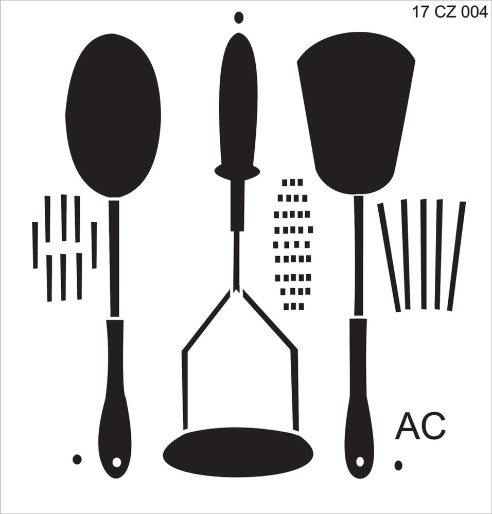 Stencils Espumadeiras... 17coz004