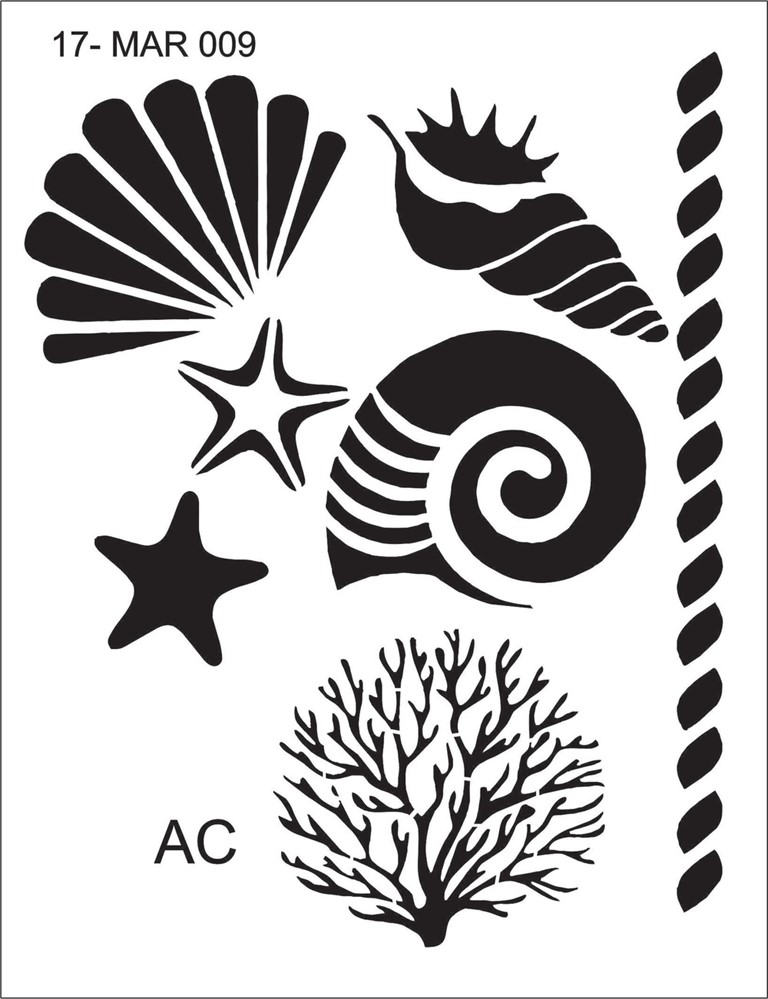 Stencils MAR…TIMO CONCHAS  COD 17mar009