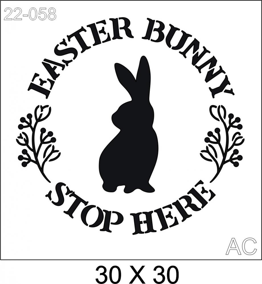 Stencil Easter Bunny 22-058