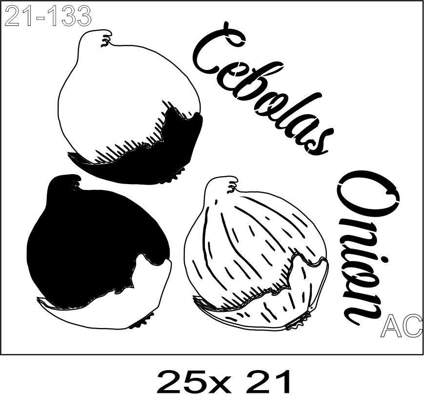 Stencil Cebolas- Onion 21-133