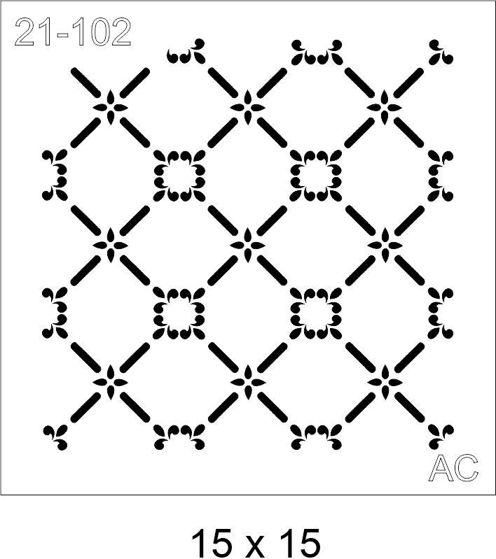 Stencil Fundo com treliças  21-102