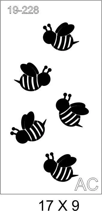 Stencil ABELHA19-228