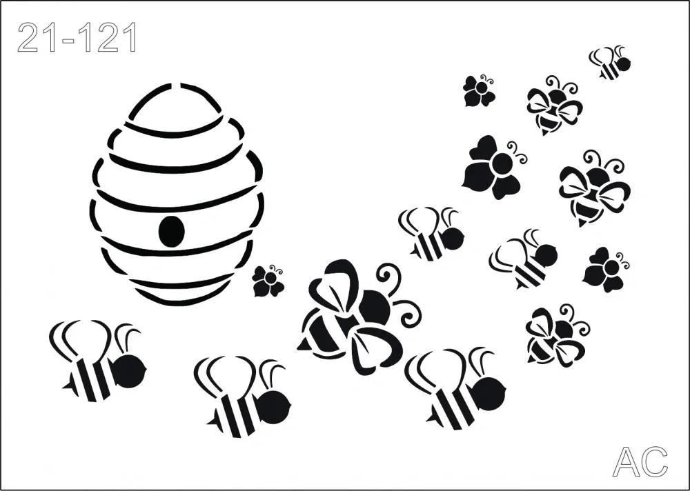Stencil Abelhinhas 21-121