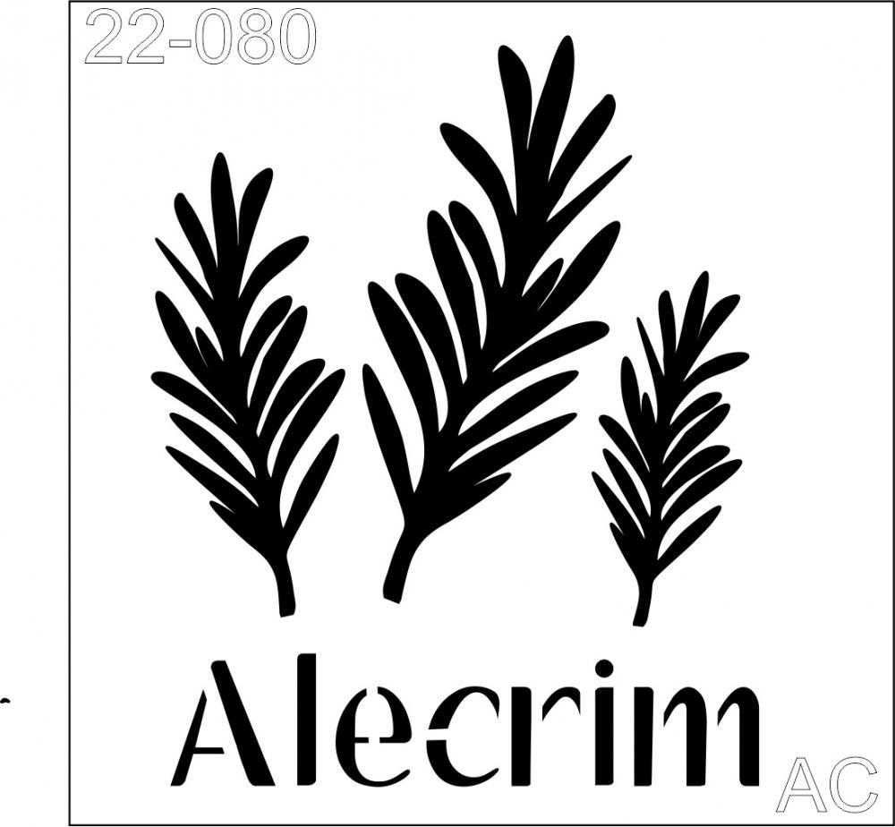 Stencil Alecrim  22-080