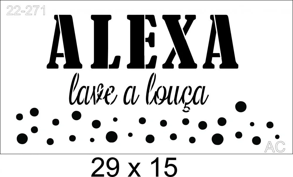 Stencil ALEXA  22-271