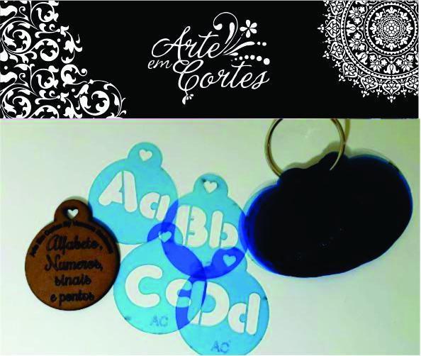 Stencil  ALFABETO de A a Z   19alf001