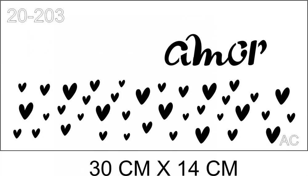 Stencil AMOR 20-203