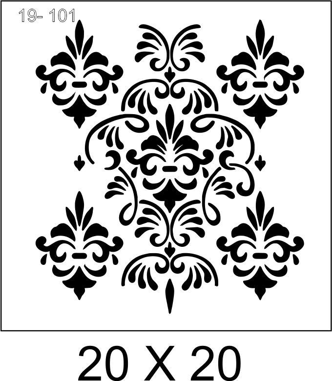 Stencil Arabescos 19-101