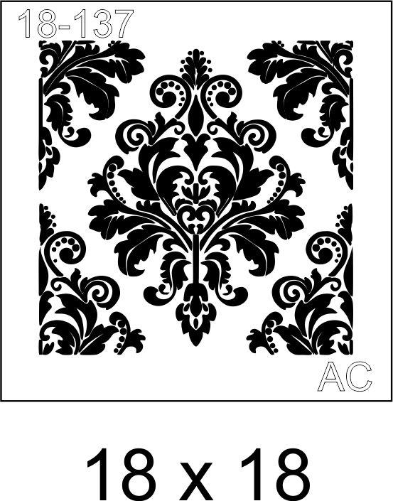 Stencil Arabescos     18-137