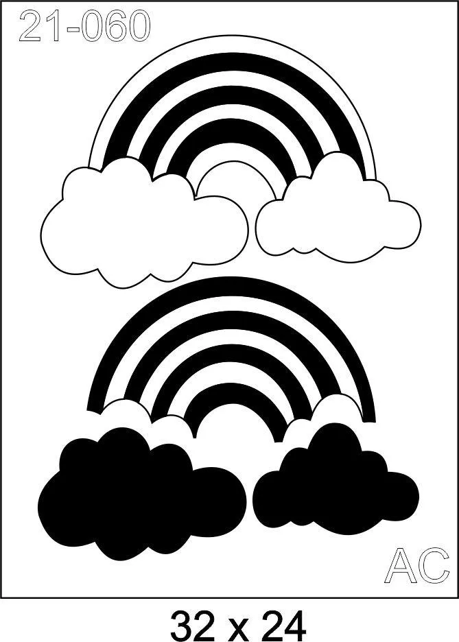 Stencil  Arco Iris Cod 21-060