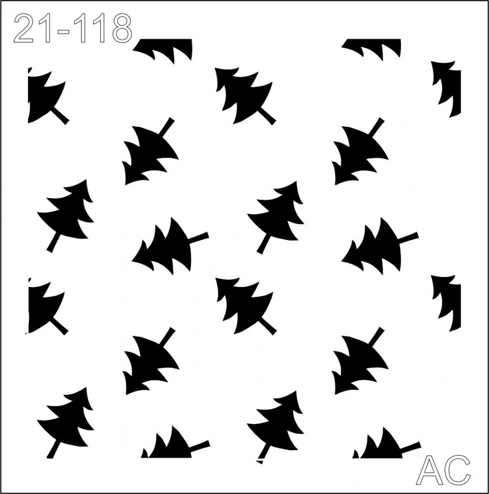 Stencil Estamparia Arvore Natal  21-118