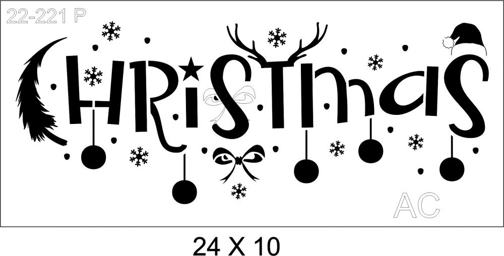 Stencil Christmas   22-221