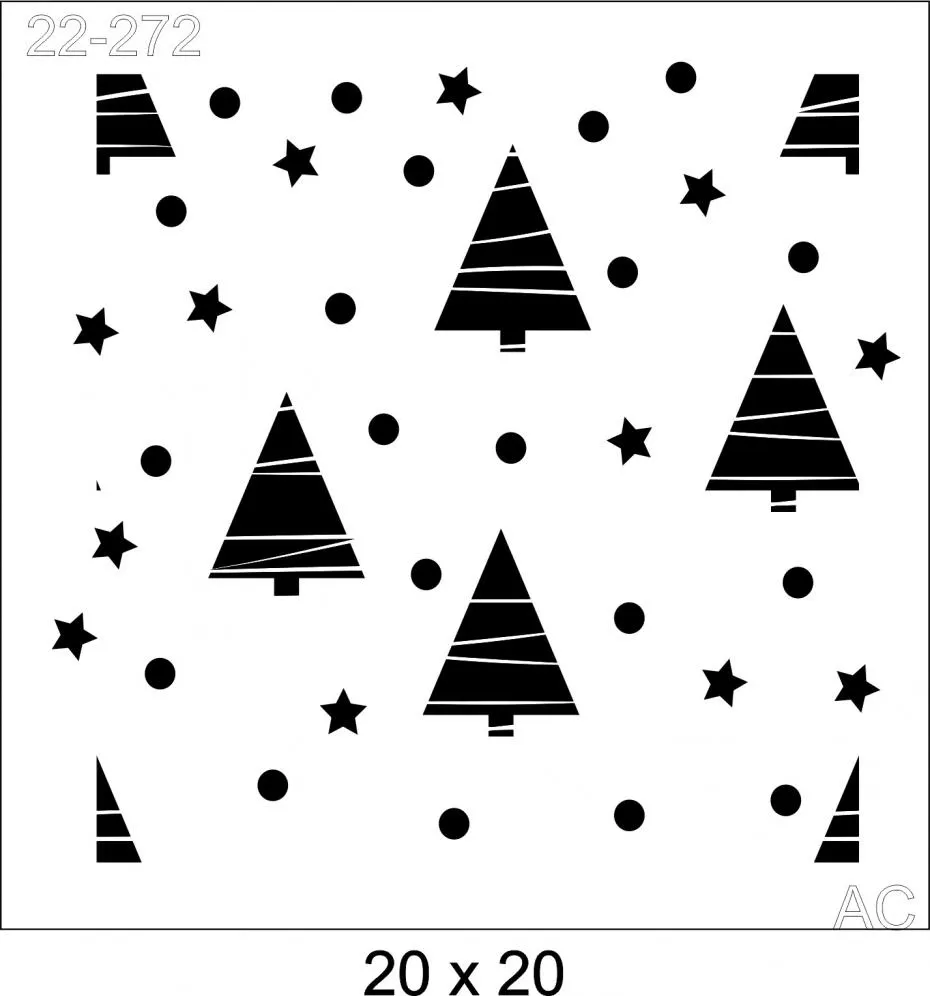 Stencil Arvores  22-272
