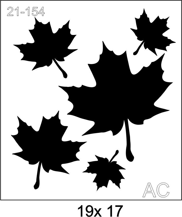 Stencil Folhas  21-154