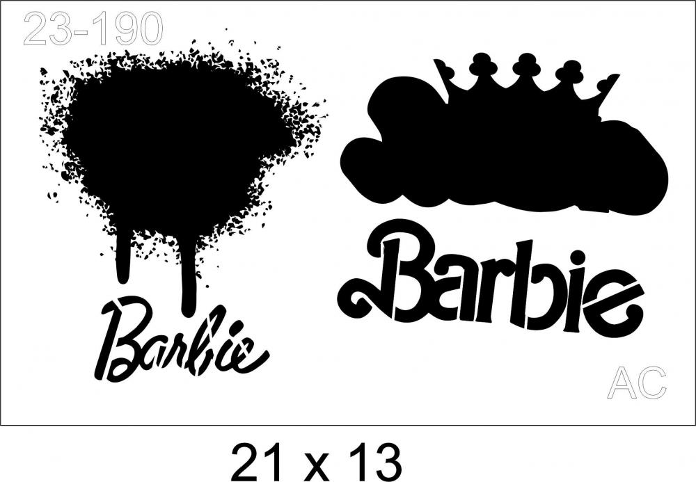 Stencil Barbie 3 - 23-190