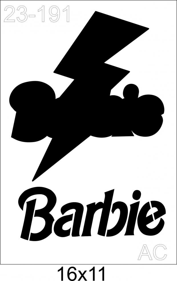 Stencil Barbie 4 - 23-191