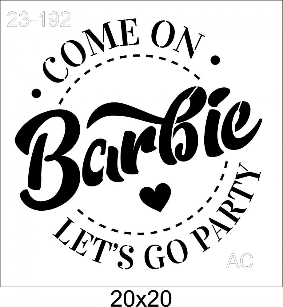 Stencil Barbie 5 - 23-192
