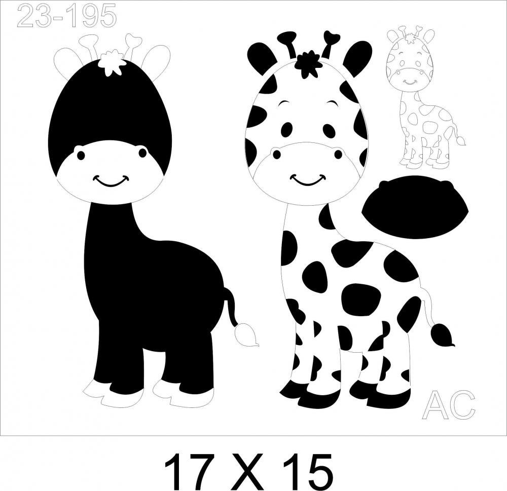 Stencil Girafinha 23-195