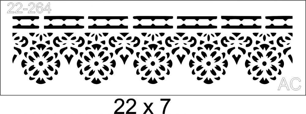 Stencil Barrado 22-264
