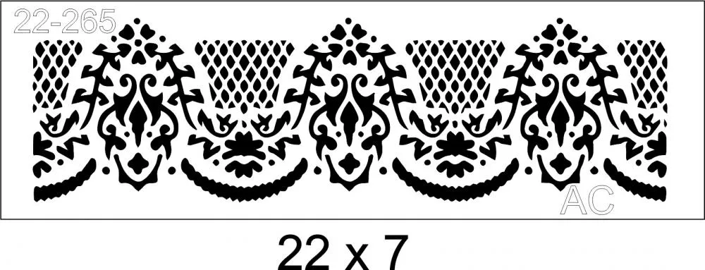 Stencil Barrado 22-265