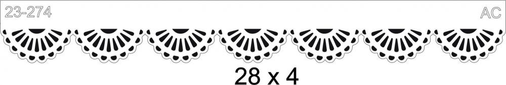 Stencil Barrado Rendado  23-274