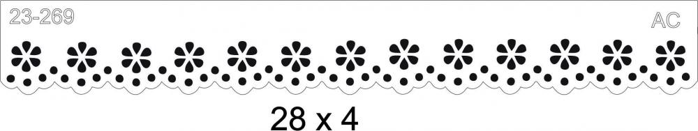 Stencil Barrado Florzinhas 23-269