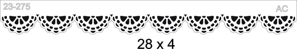 Stencil Barrado Rendado  23-275