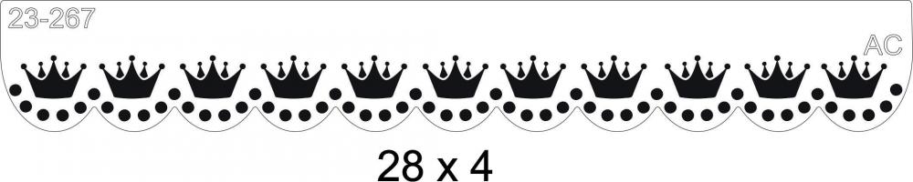 Stencil Barrado Coroa 23-267