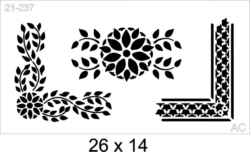 Stencil Barrados  21-237