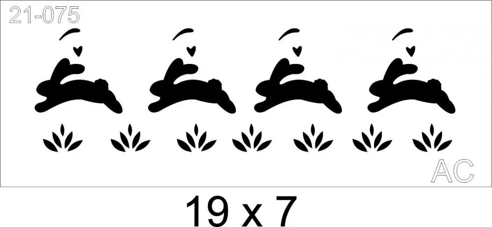 Stencil  barrinha Páscoa Cod - -21-075