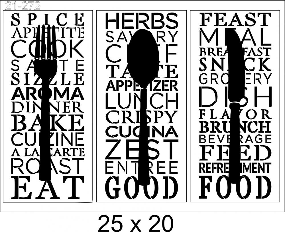 Stencil Talheres  21-272
