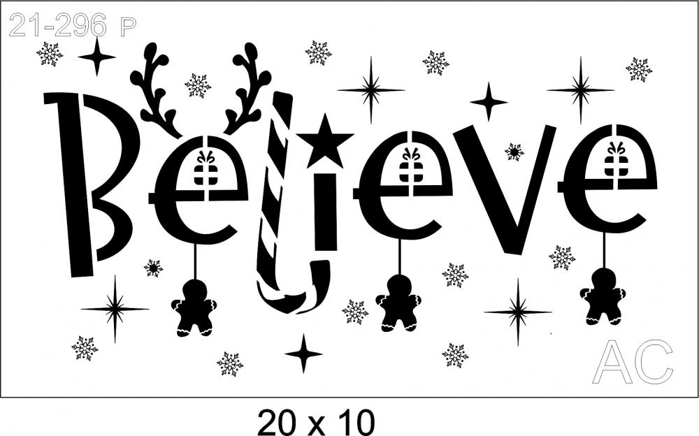 Stencil   Believe   21-296