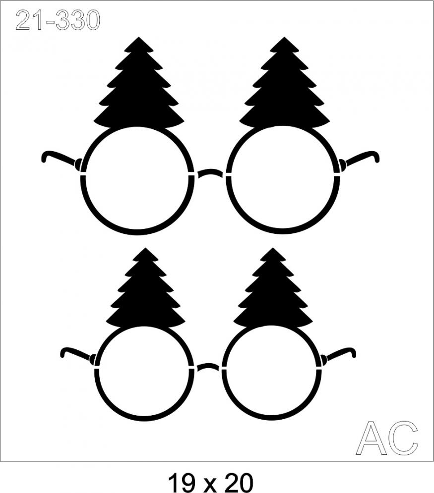 Stencil Oculos Natal  21-330