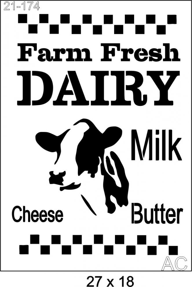 Stencil Farm Fresh 21-174
