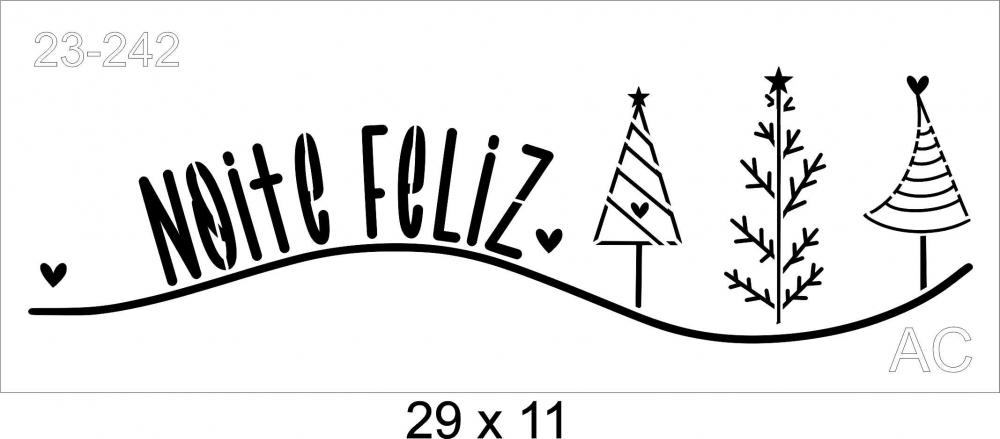 Stencil Noite Feliz  23-242