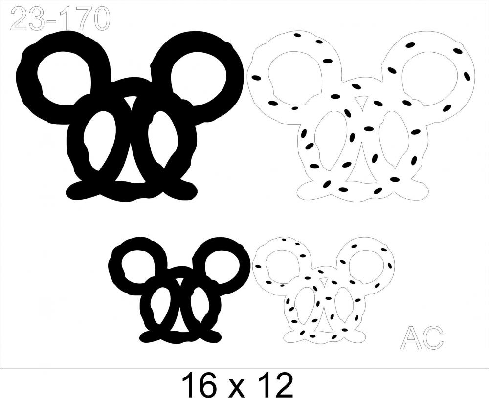 Stencil Minie Biscoito Palmier  23-170