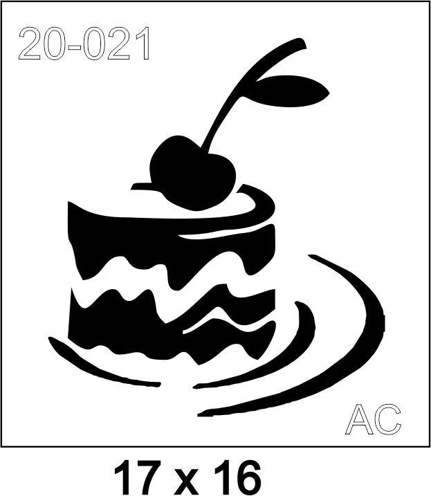 Stencil  Bolinho 20-021