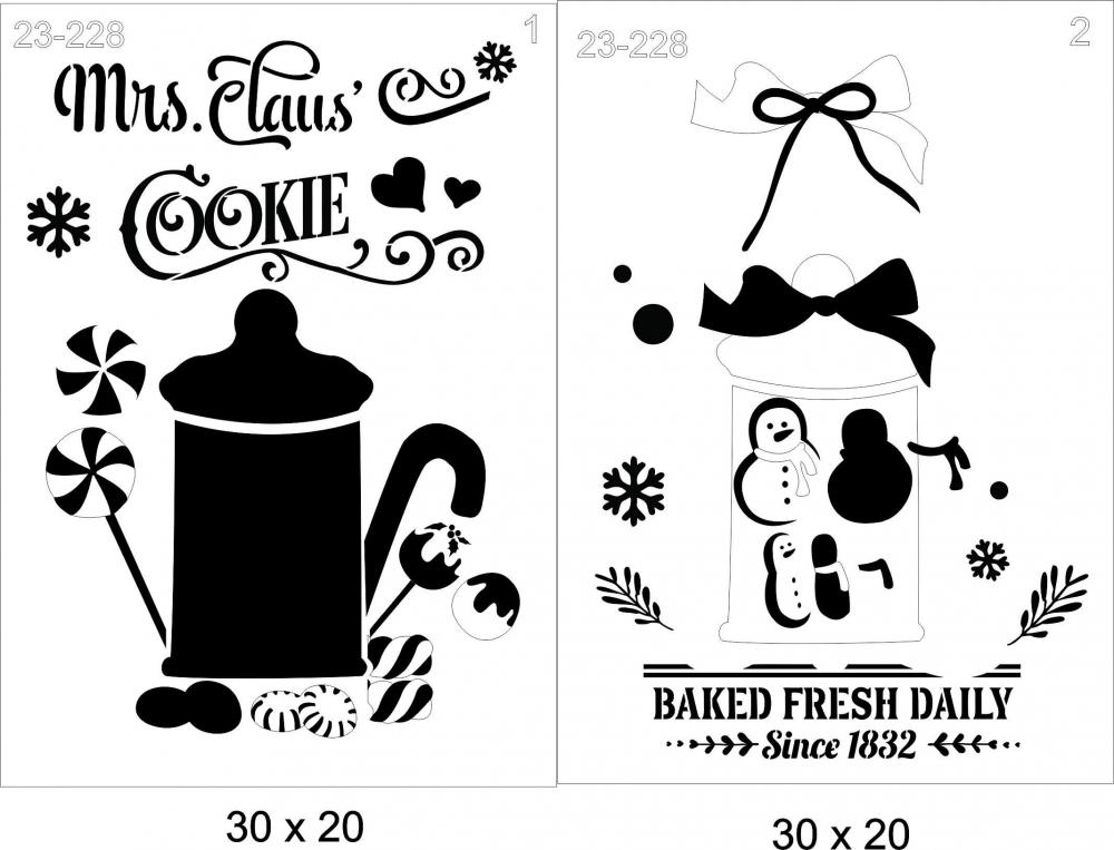Stencil Pote de Cookie 23-228