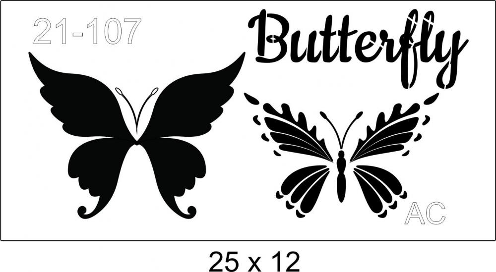 Stencil   Borboleta 21-107