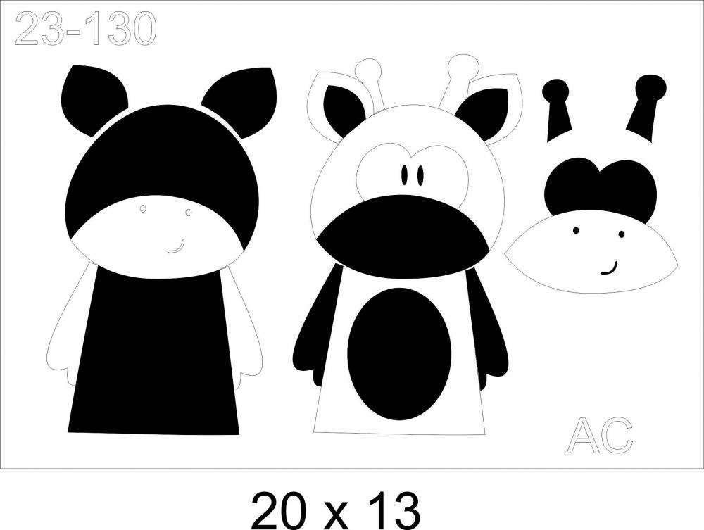 Stencil infantil Girafinha  23-130