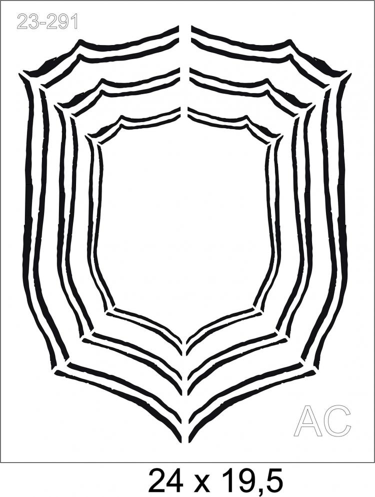 Stencil  Brasão/ Moldura  23-291