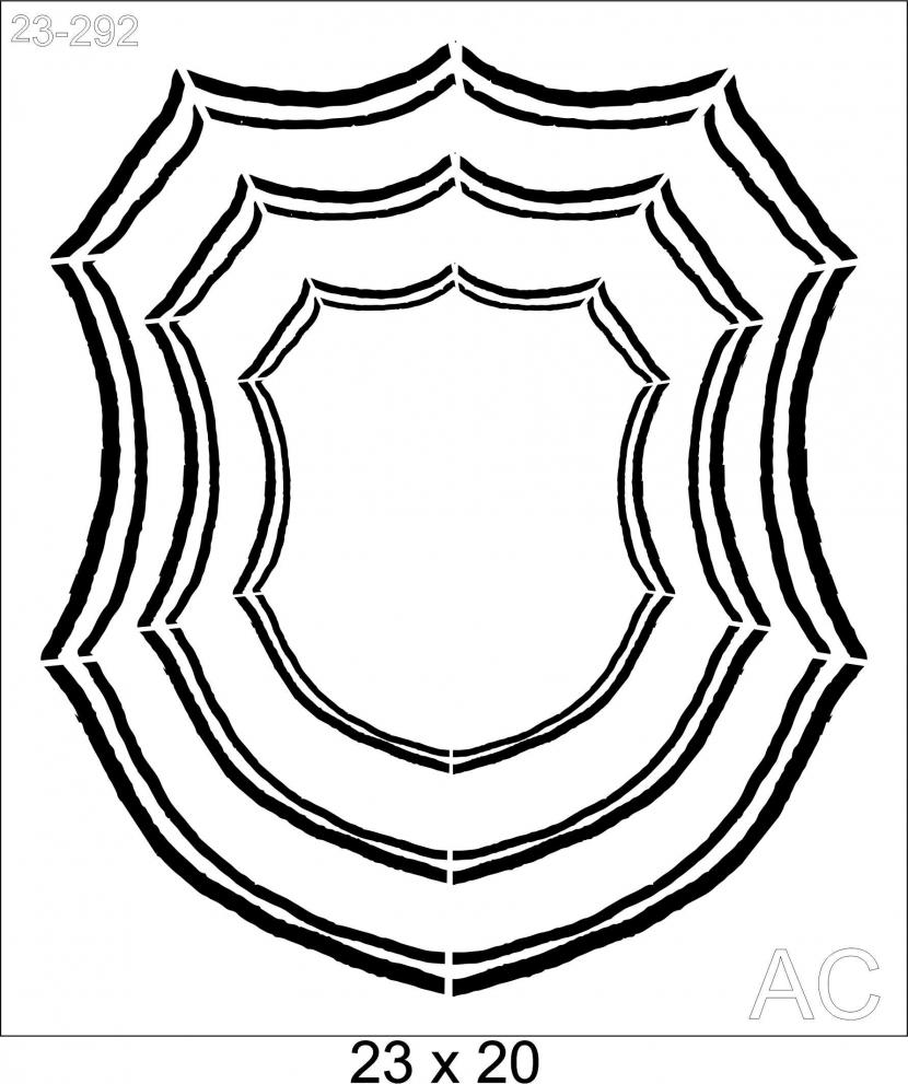 Stencil  Brasão/ Moldura  23-292