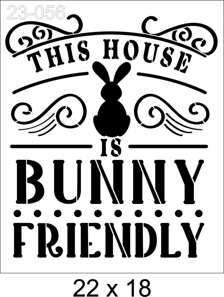 Stencil Bunny Ref: 23-056